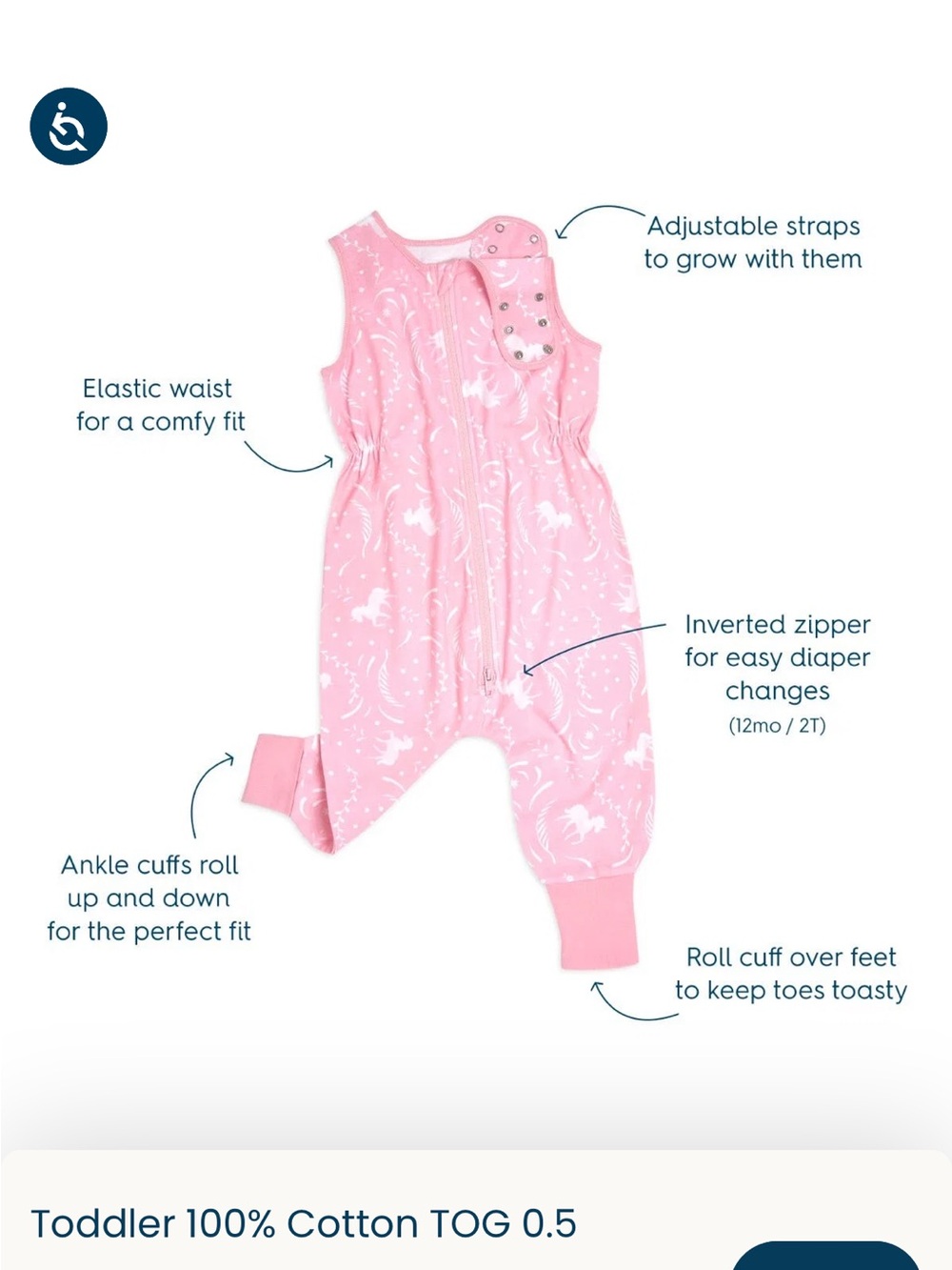 Halo Early Walker Sleep Slack